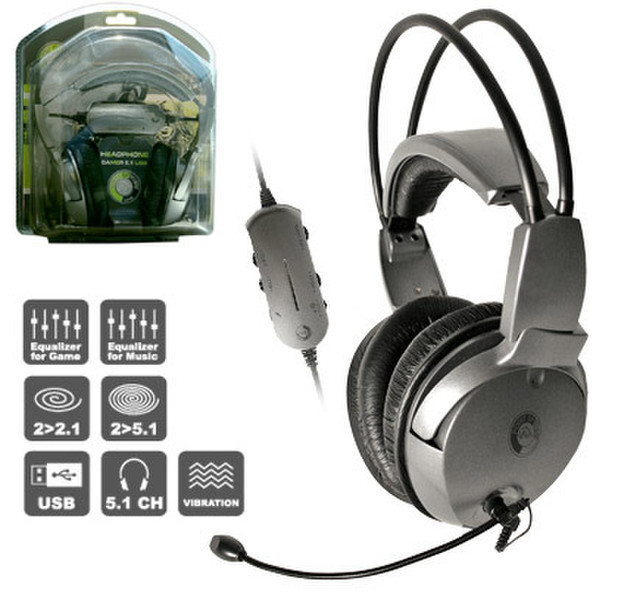 Point of View Gaming Headphone 5.1 USB