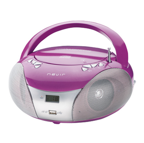 Nevir NVR-448 Цифровой 2.4Вт Розовый CD радио