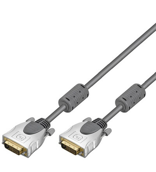 Wentronic HT 230-0150 1.5m PL 1.5m DVI-D DVI-D Grey,White DVI cable