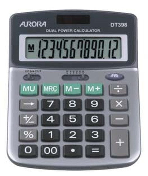 Aurora DT398 Desktop Finanzrechner Grau Taschenrechner