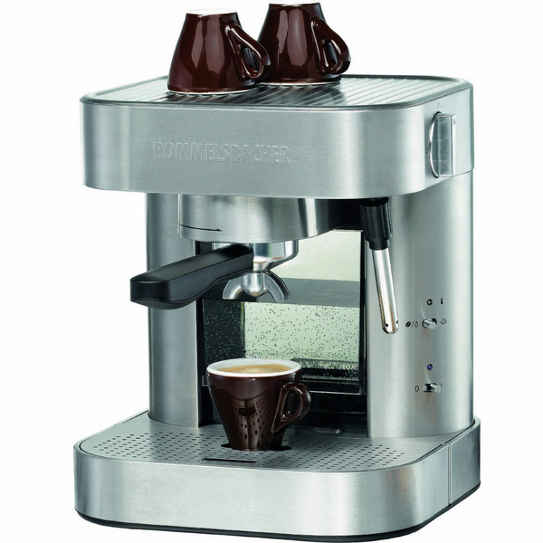 Rommelsbacher EKS 1500 Espresso machine 1.5L 2cups Stainless steel coffee maker