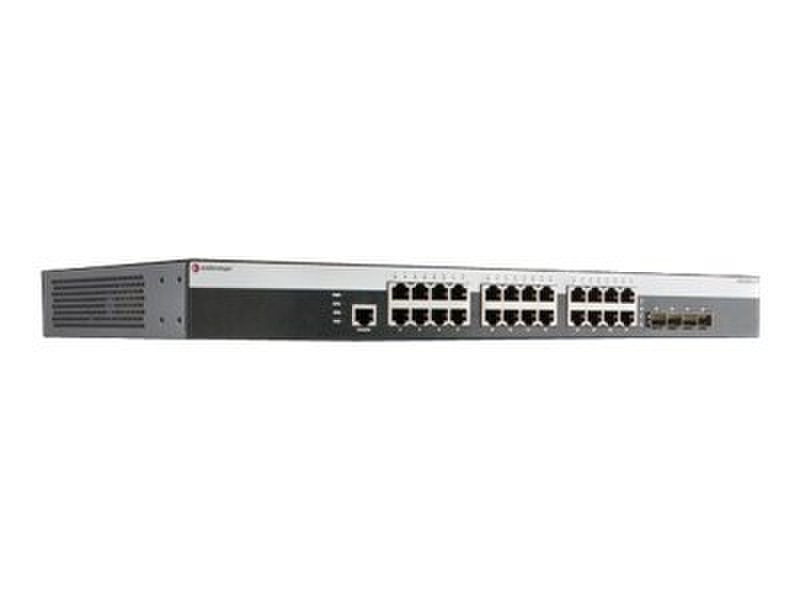 Enterasys 08G20G4-24 Управляемый L2 Gigabit Ethernet (10/100/1000) Черный сетевой коммутатор