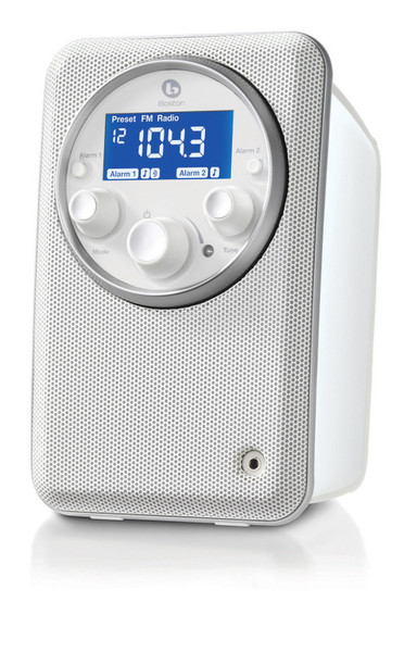 Boston Acoustics Solo II Часы Аналоговый Белый радиоприемник