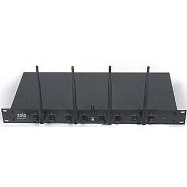 Revolabs Solo Executive System, 4-Ch, w/o mics includes 1 Year Silver Service Plan Wireless Black