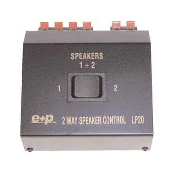 e+p LP 20 Schwarz Audio-Switch