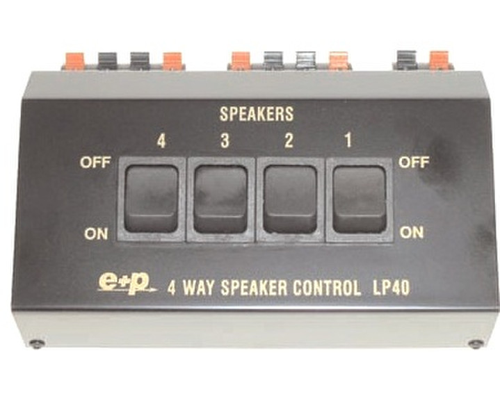 e+p LP 40 Schwarz Audio-Switch