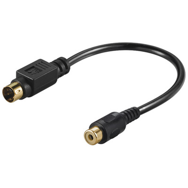 Wentronic AVK 260-0013 0.13m SB 0.13m S-Video (4-pin) RCA Black