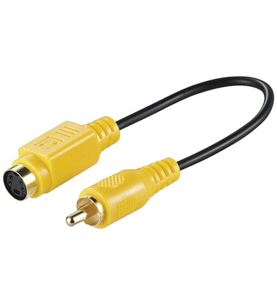 Wentronic AVK 250-0013 0.13m PL 0.13m S-Video (4-pin) RCA Black,Yellow