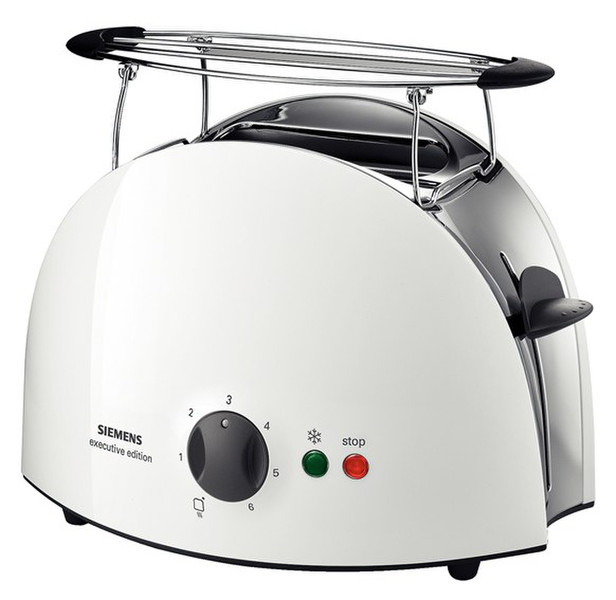 Siemens TT63101 2slice(s) 900W White toaster