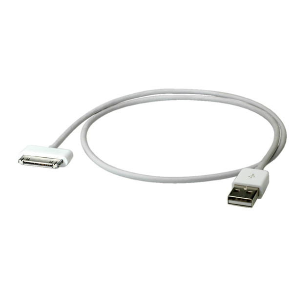 Value Dock Connector to USB 2.0 Cable for iPhone / iPod / iPad, 0.65 m, white
