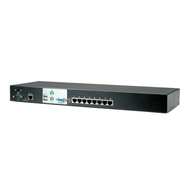 Value CAT5 KVM IP Switch, 1 User - 8 PCs, VGA, USB und PS/2 Tastatur/Video/Maus (KVM)-Switch