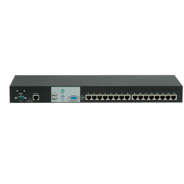 Value CAT5 KVM IP Switch, 1 User - 16 PCs, VGA, USB und PS/2 Tastatur/Video/Maus (KVM)-Switch