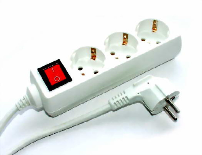 e+p E 47/5 3AC outlet(s) 5m White power extension