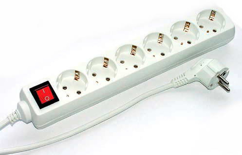 e+p E 60/3 6AC outlet(s) 3m White power extension