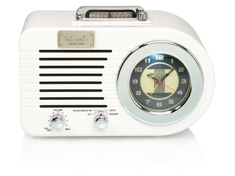 Ricatech PR220 Uhr Weiß Radio