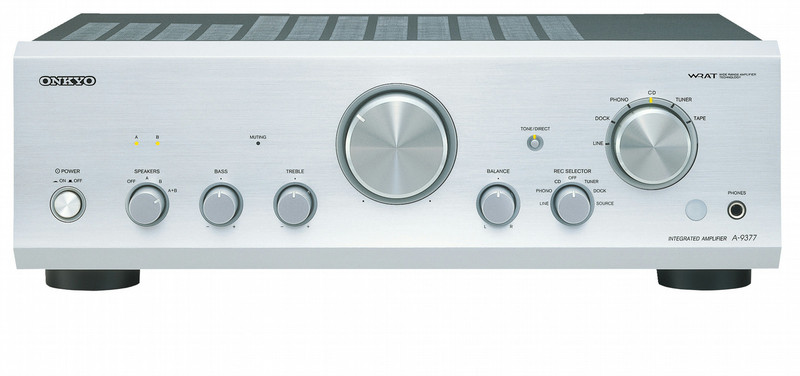 ONKYO A-9377 2.0 Haus Verkabelt Silber Audioverstärker