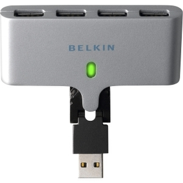 Belkin F5U415UKP 480Mbit/s Silber Schnittstellenhub