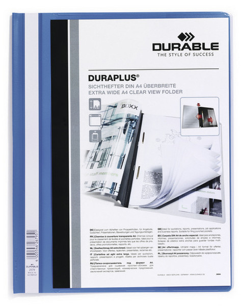 Durable DURAPLUS® Синий обложка с зажимом