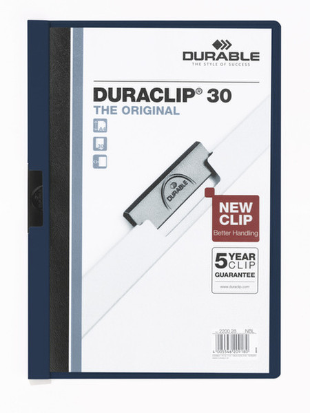 Durable DURACLIP® 30 A4 PVC Blau Präsentations-Mappe