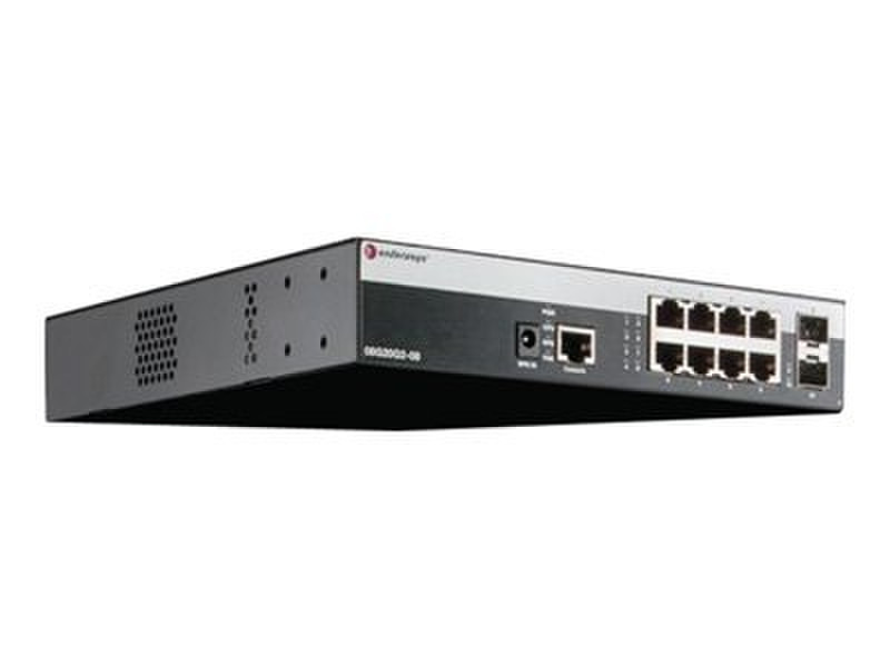 Enterasys 08G20G2-08 Управляемый L2 Gigabit Ethernet (10/100/1000) 1U Черный сетевой коммутатор