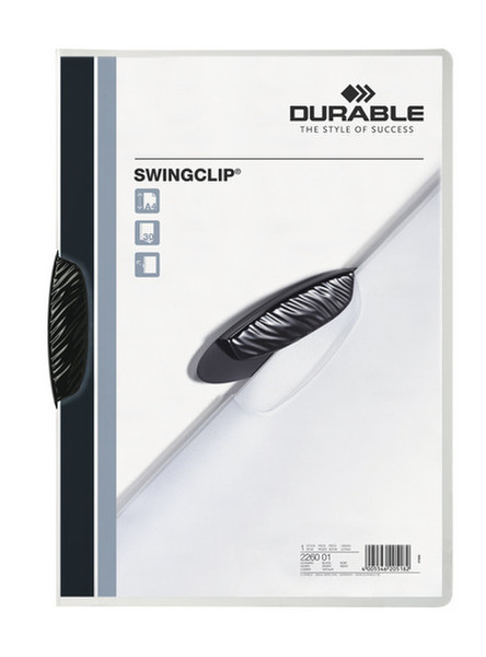 Durable Swingclip® Black report cover