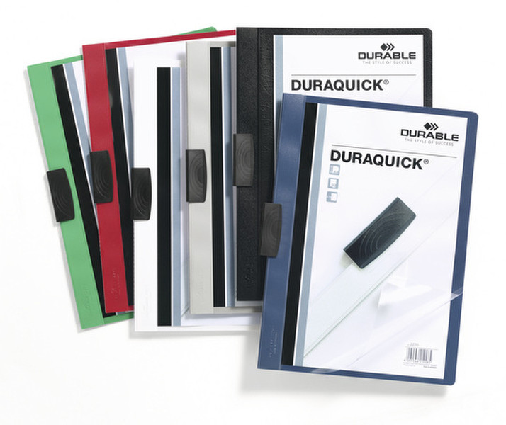 Durable DURAQUICK® Пластик Черный обложка с зажимом