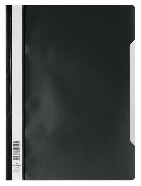 Durable Clear View Folder - Economy Black report cover