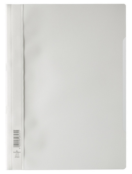 Durable Clear View Folder - Economy White report cover