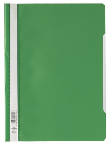 Durable Clear View Folder - Economy Green report cover