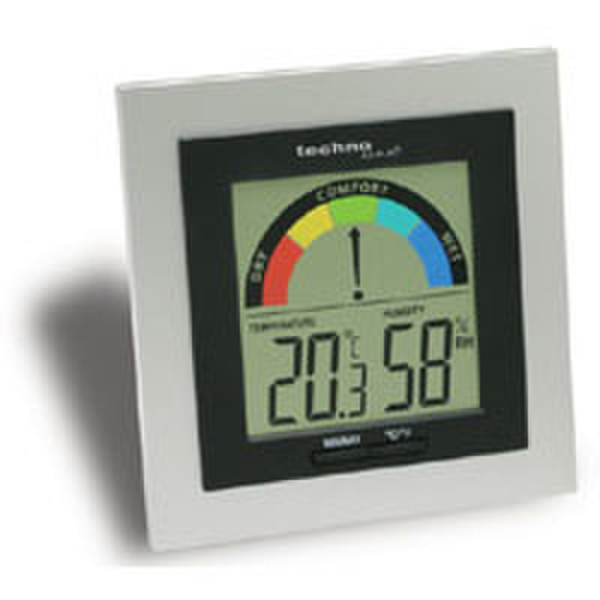 Technoline WS 9430 indoor Electronic environment thermometer Black,Silver
