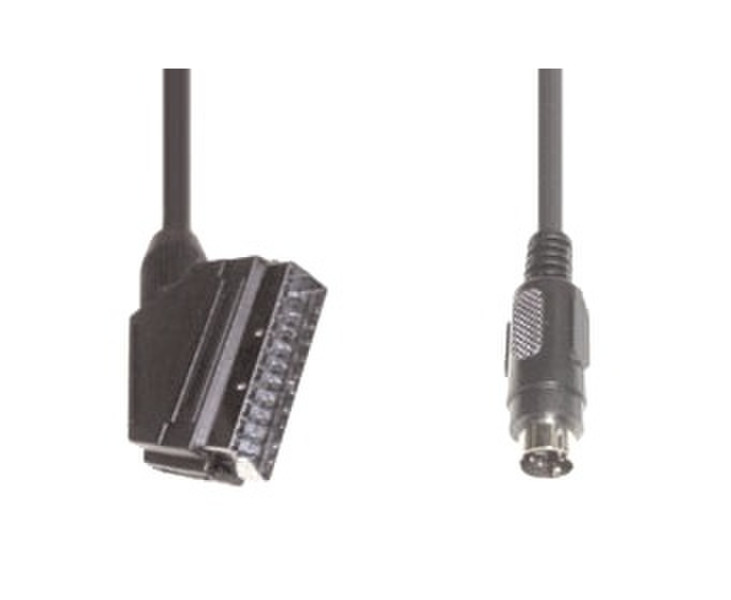 e+p VCS 26 3m SCART (21-pin) S-VHS Black video cable adapter