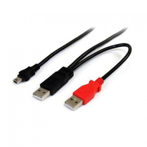 ICIDU B-707980 1m Mini-USB B 2 x USB A USB cable