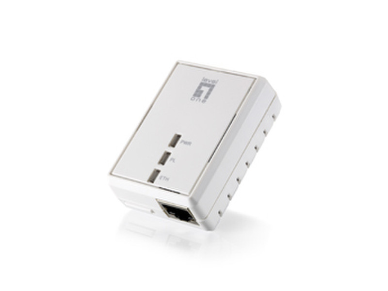 LevelOne PLI-4052 500Mbit/s Eingebauter Ethernet-Anschluss Weiß 2Stück(e) PowerLine Netzwerkadapter