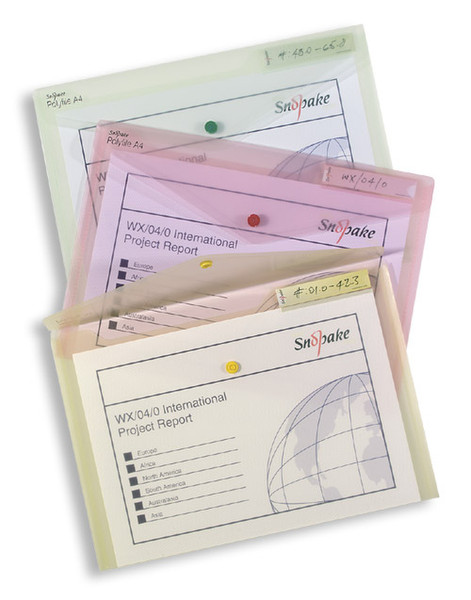 Snopake Polyfile A4+ Clear Polypropylene (PP) Transparent Aktendeckel