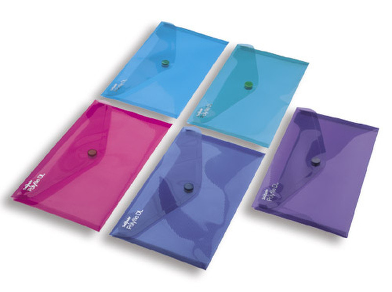 Snopake 11355 Polypropylene (PP) Blue,Green,Pink,Purple,Turquoise folder