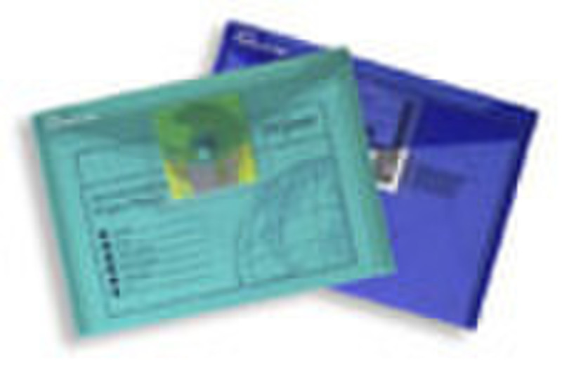 Snopake 11760 Blue,Green,Pink,Purple,Turquoise folder