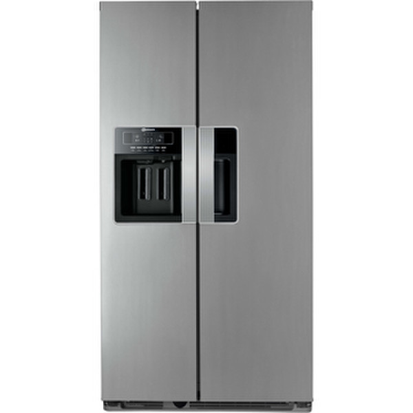 Bauknecht KSN 568 A++ IL freestanding 515L A++ Stainless steel side-by-side refrigerator