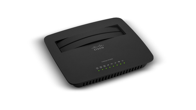 Linksys X1000 ADSL2+ Wi-Fi Подключение Ethernet Черный
