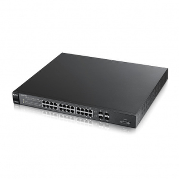 ZyXEL GS1910-24HP Управляемый L2 Gigabit Ethernet (10/100/1000) Power over Ethernet (PoE) Черный сетевой коммутатор