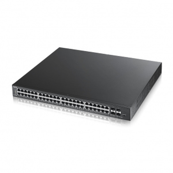 ZyXEL GS1910-48HP Управляемый L2 Gigabit Ethernet (10/100/1000) Power over Ethernet (PoE) Черный сетевой коммутатор