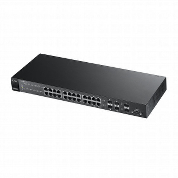 ZyXEL XGS1910-24 Управляемый L2 10G Ethernet (100/1000/10000) Черный сетевой коммутатор