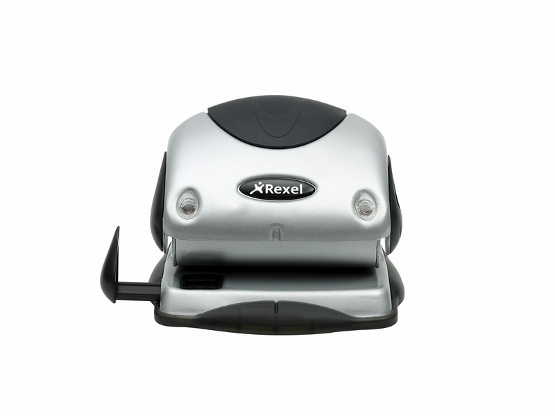 Rexel Precision 215 2 Hole Punch Silver/Black