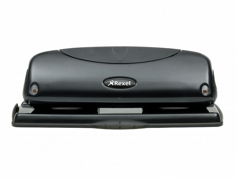 Rexel Precision 425 4 Hole Punch Black/Black