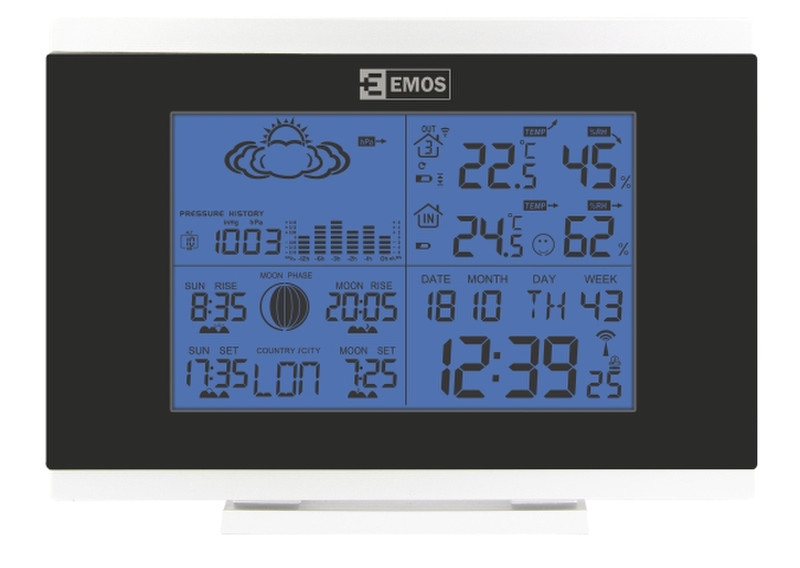 Emos AOK-5018B Black weather station