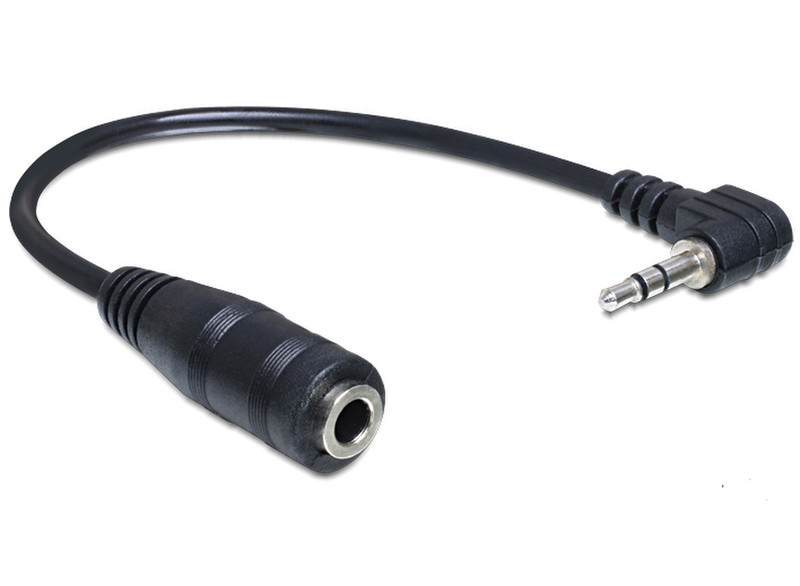 DeLOCK 65397 0.14m 2.5mm 3.5mm Schwarz Audio-Kabel