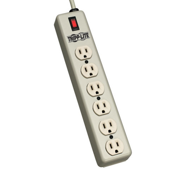 Tripp Lite 6SPDX 6AC outlet(s) 120V 1.8m Beige Spannungsschutz