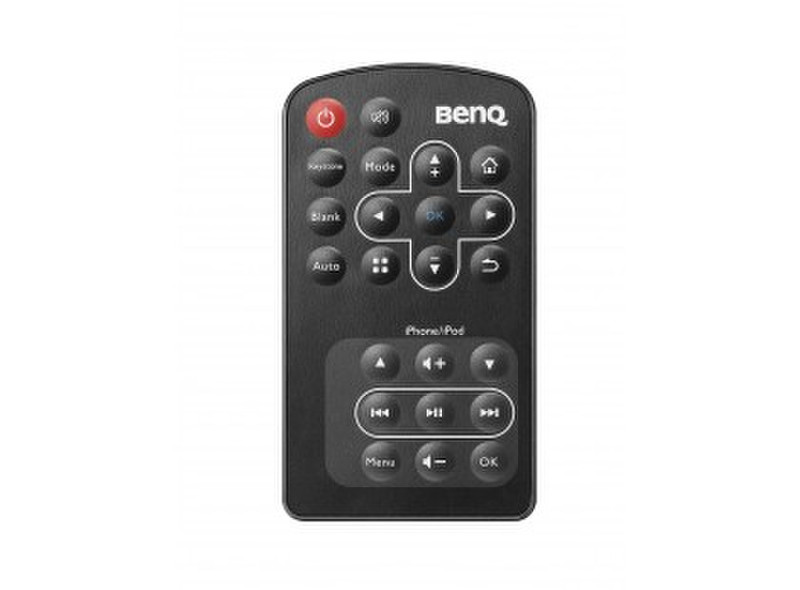 Benq SKU-Remote587-001 Инфракрасный беспроводной Push buttons Черный пульт дистанционного управления
