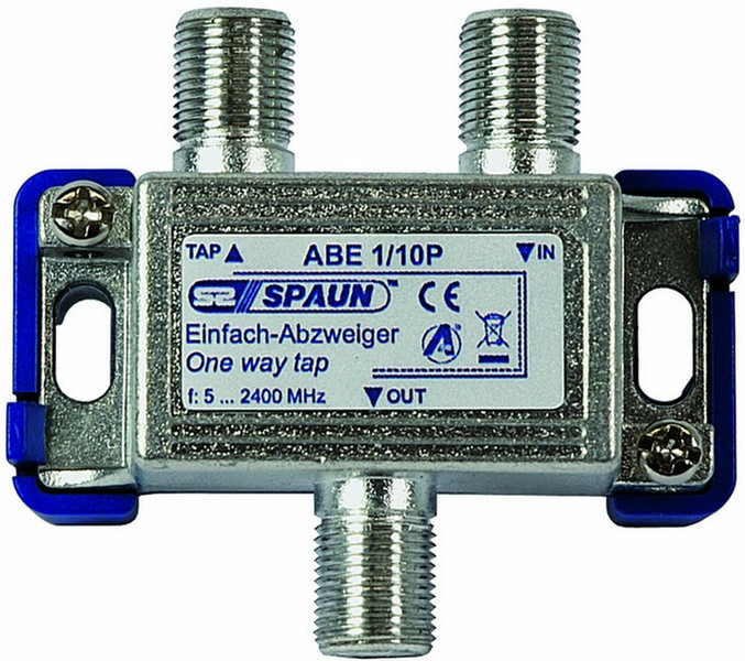 Spaun ABE 1/10 P Cable splitter Blue,Silver