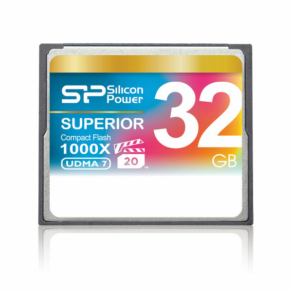 Silicon Power 32GB 1000x Compact Flash 32ГБ CompactFlash карта памяти