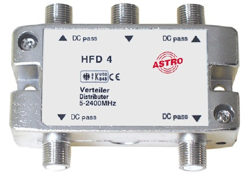 Astro HFD 4 Cable splitter Silber